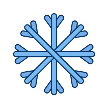 kar Tanesi simgesi vektör çizimi