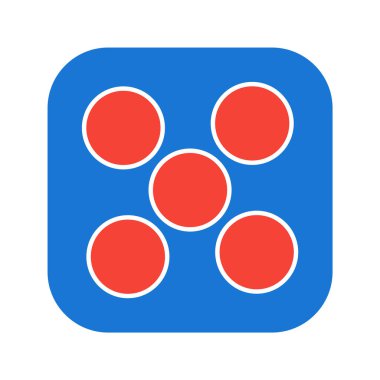 Zar Beş Simgesi Stili İzole Arkaplan