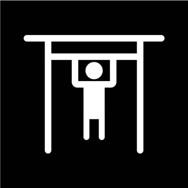 Tek izole edilmiş siyah beyaz simgesinin vektör illüstrasyonu