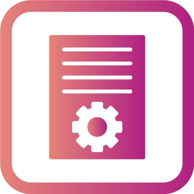 belge simgesi vektör illüstrasyonu