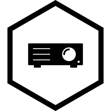 Projektör Simgesi Moda Biçiminde İzole Arkaplan