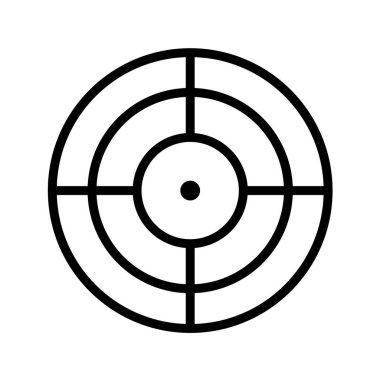 hedef simge, vektör illüstrasyonu
