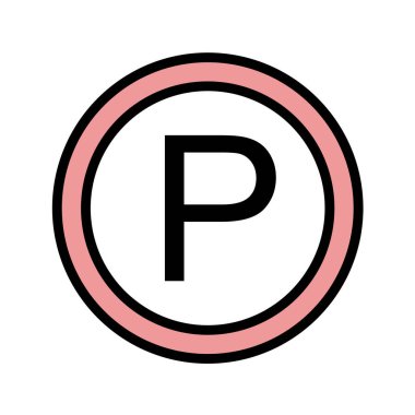 Yol simgesi, vektör illüstrasyonu