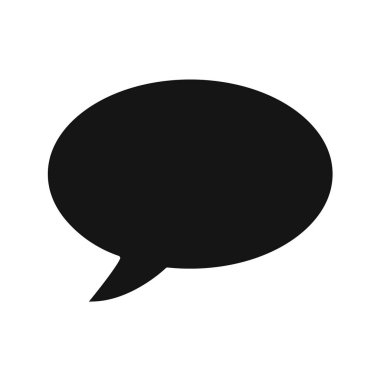 konuşma balonu simgesi, vektör illüstrasyonu