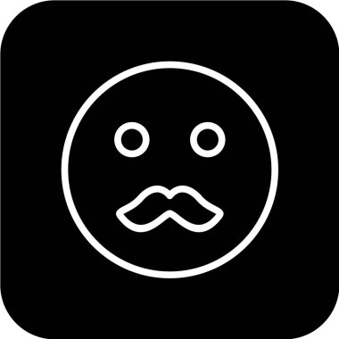 Gülümseme simgesi, vektör illüstrasyonu