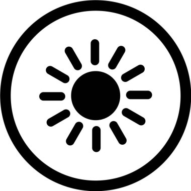 Güneş Simgesi Vektör illüstrasyonu