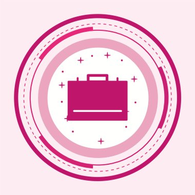 Modern pembe düğmenin vektör illüstrasyonu