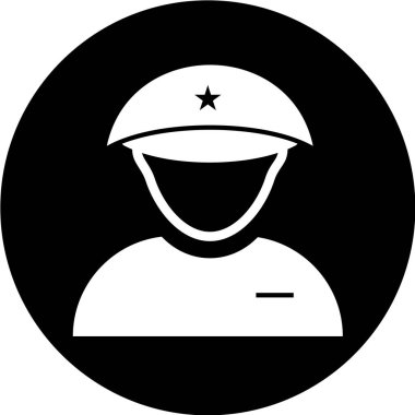 Polis simgesi vektör illüstrasyonu, memur bey