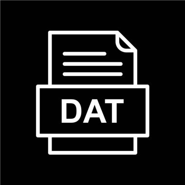 dosya biçimi simgesi, vektör illüstrasyonu