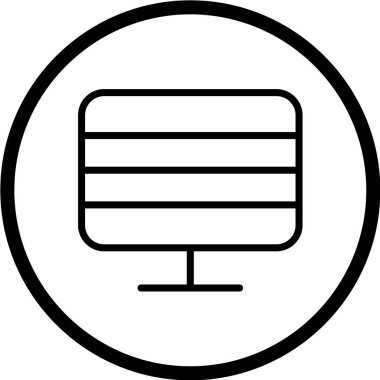 bilgisayar simgesi, vektör illüstrasyonu.