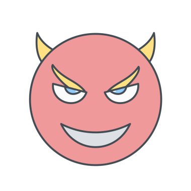 Moda Biçimli Emoji Simgesi İzole Arkaplan 