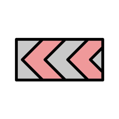 Yol simgesi, vektör illüstrasyonu