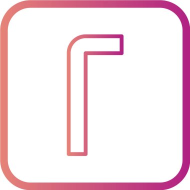 Modern b 'nin vektör illüstrasyonu şeker ikonundan yoksun