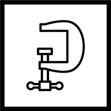 Vise vektör illüstrasyonu, basit simge