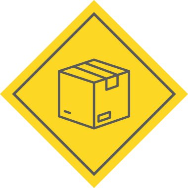 Paket Simgesi Moda Biçiminde İzole Arkaplan