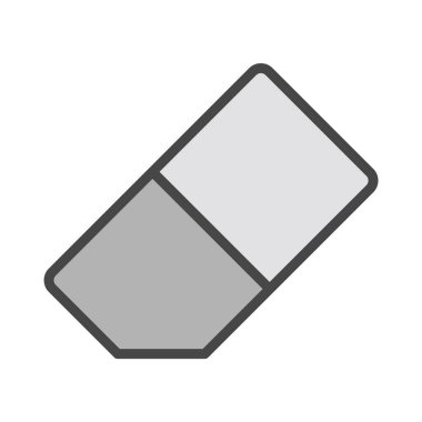 Silgi Simgesi Moda Biçiminde İzole Arkaplan 