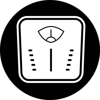 Moda Biçimli Ayrı Arkaplanda Ağırlık Makinesi Simgesi