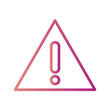 uyarı işareti simgesi, vektör illüstrasyonu