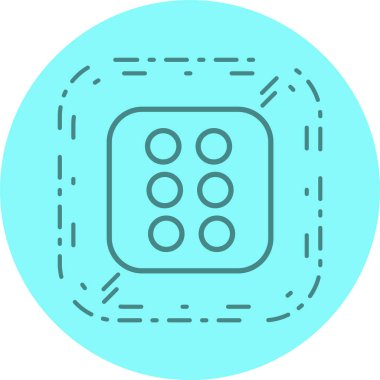 Zar Altı Simgesi Stili İzole Arkaplan