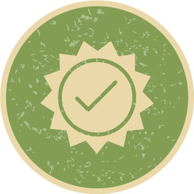 Dairesel çerçeveli yeşil yuvarlak bir düğmenin vektör çizimi