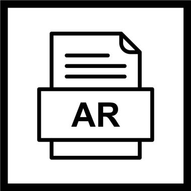 dosya biçimi simgesi, vektör illüstrasyonu