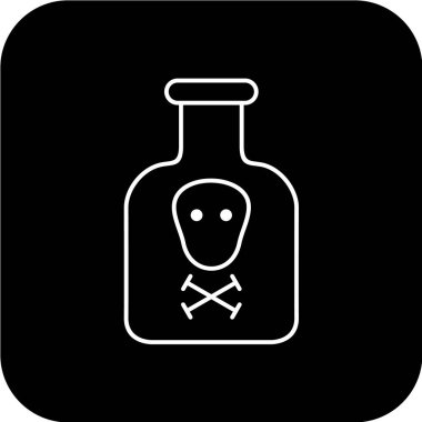 Bir laboratuvar simgesinin vektör illüstrasyonu