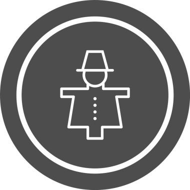  Korku Kargası Simgesi Moda Biçiminde İzole Arkaplan