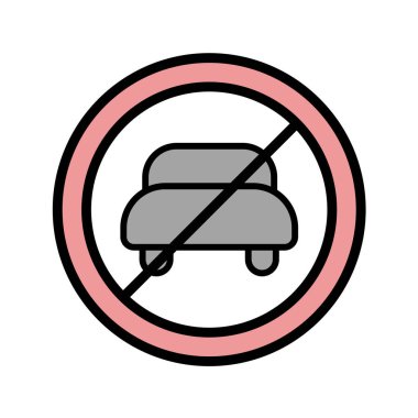 Yol simgesi, vektör illüstrasyonu