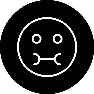 Gülümseme simgesi, vektör illüstrasyonu