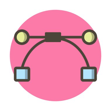 Moda Biçiminde Vektör Simgesi İzole Arkaplan