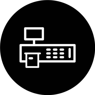 bilgisayar vektör illüstrasyonu, basit simge