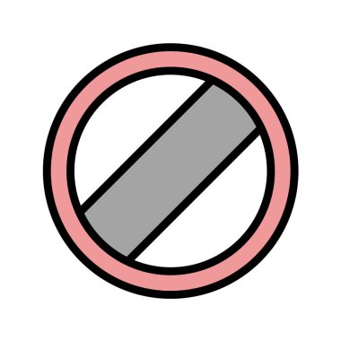 Yol simgesi, vektör illüstrasyonu