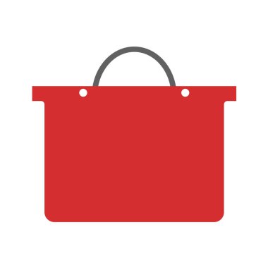 Alışveriş poşeti simgesi vektör illüstrasyon grafik tasarımı