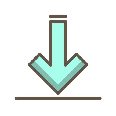 Simge indir, vektör illüstrasyonu