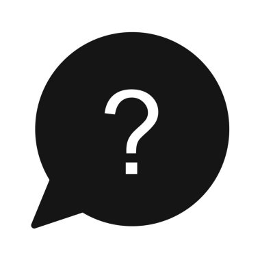 soru işareti simgesi, vektör illüstrasyonu