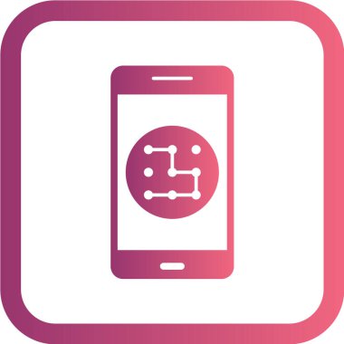 Modern telefon simgesinin vektör illüstrasyonu 