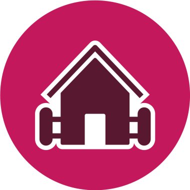 Emlak simgesi vektör illüstrasyonu 