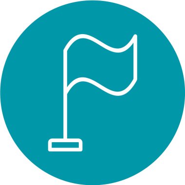 bayrak ikonu vektör illüstrasyonu