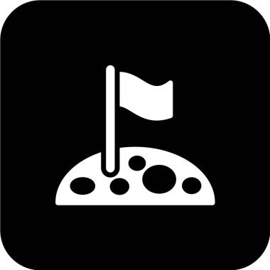 Golf topu ikonu vektör illüstrasyonu