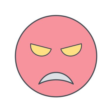 Moda Biçimli Emoji Simgesi İzole Arkaplan 