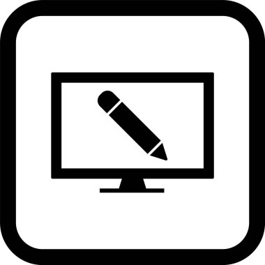 Çevrimiçi Eğitim Simgesi Eğilimli İzole Arkaplan      