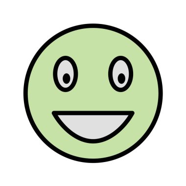 Moda Biçimli Emoji Simgesi İzole Arkaplan 