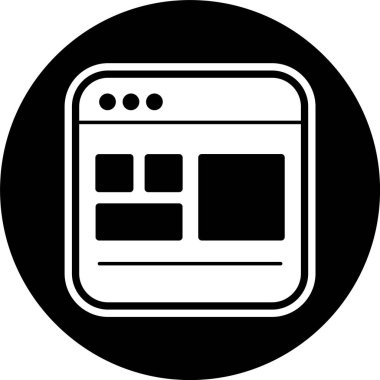 Şablon Simgesi Tarzı İzole Arkaplan