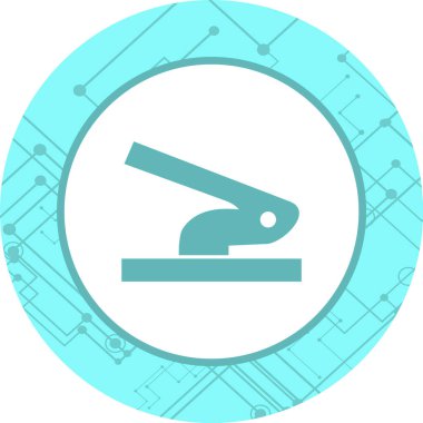  Delik Yumruklayıcı Simgesi Moda Biçimli İzole Arkaplan 