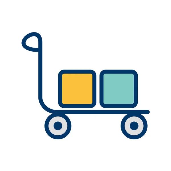 Vector Illustration Delivery Logistics Icon — Stock Vector