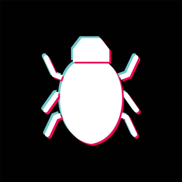 Bug Icon Trendy Style Isolierter Hintergrund — Stockvektor