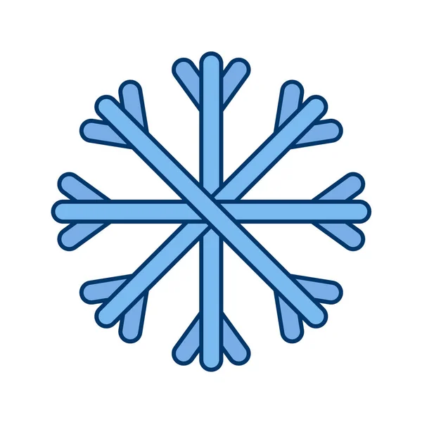 Векторная Иллюстрация Снежинки — стоковый вектор