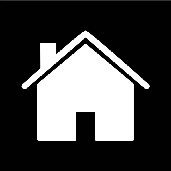 Ilustración Vectorial Icono Simple Casa — Vector de stock