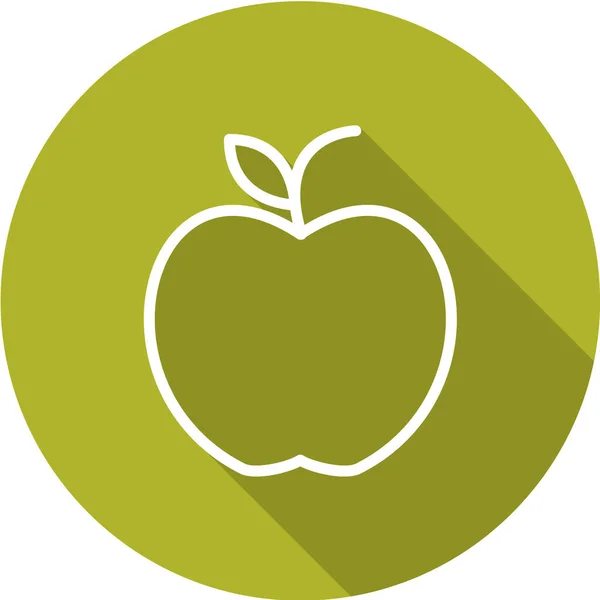 Значок Яблука Векторні Ілюстрації — стоковий вектор
