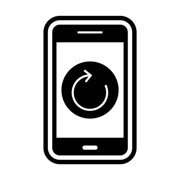 Reset Mobile Application Icon Trendigen Stil Isolierten Hintergrund — Stockvektor